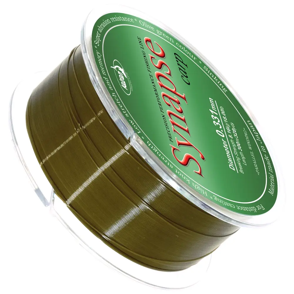 Леска Katran Synapse Carp 300 м (olive green) 0.331 мм 18 lb/8.1 кг - фото 2
