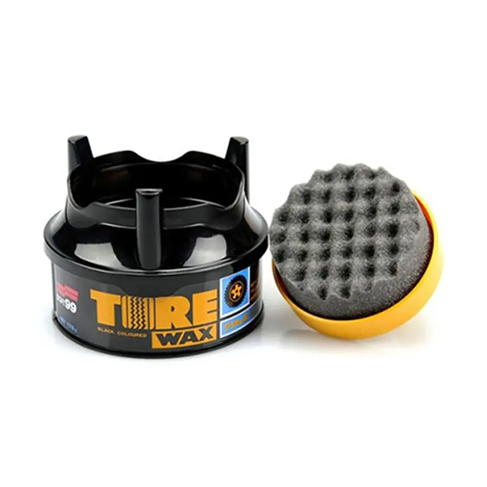 Чорніння для шин SOFT99 Tire Black Wax 170 г воскове покриття для гуми - фото 2