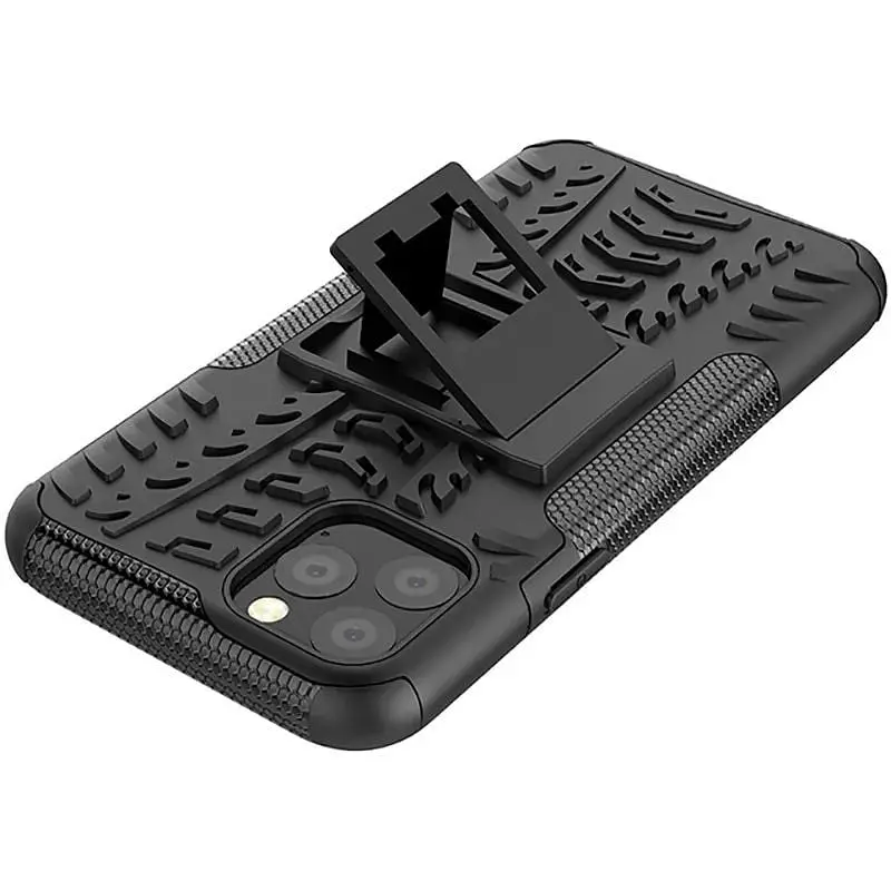Чохол-накладка Toto Dazzle Kickstand 2 in 1 Case Apple iPhone 11 Pro Max Black - фото 6