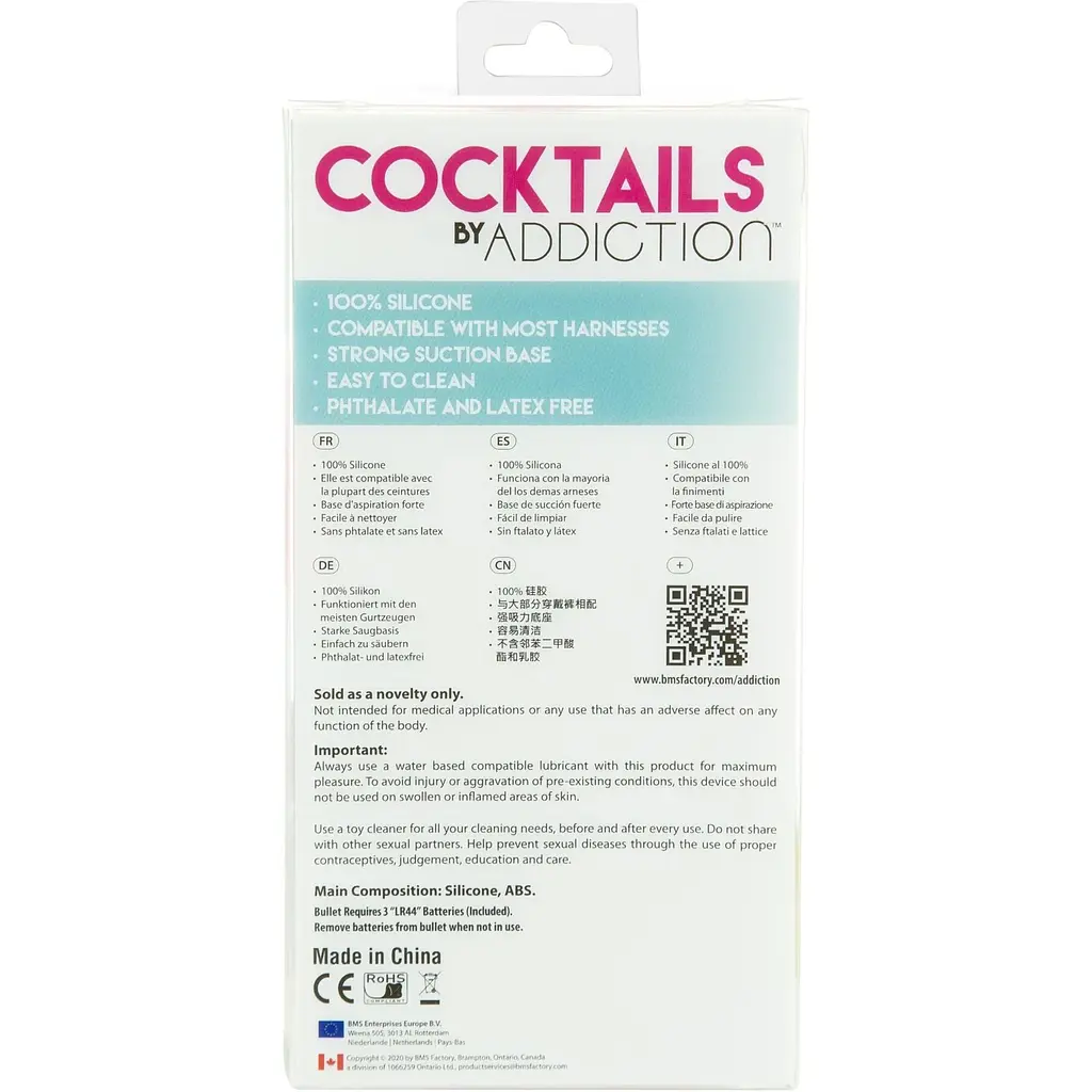 Фалоімітатор Cocktails by Addiction - Blue Lagoon - фото 7
