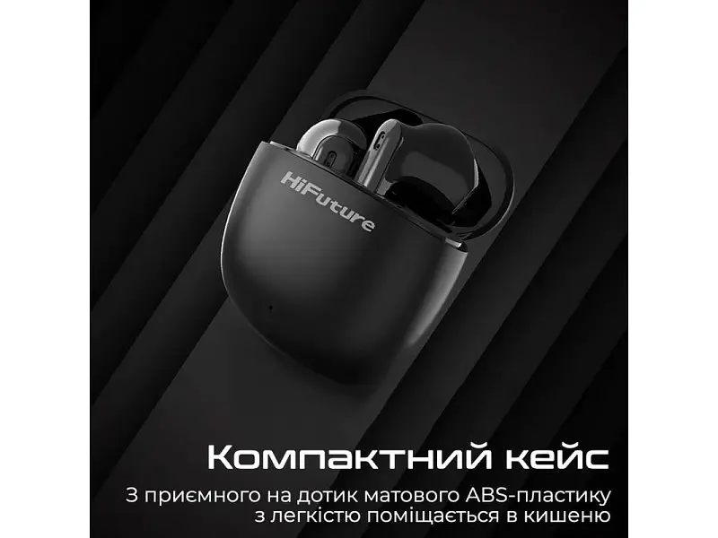 Навушники TWS HiFuture ColorBuds2 Black - фото 6