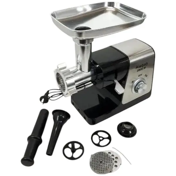 Електрична м'ясорубка з насадками для овочів Magio MG-262 2600 Вт - фото 3
