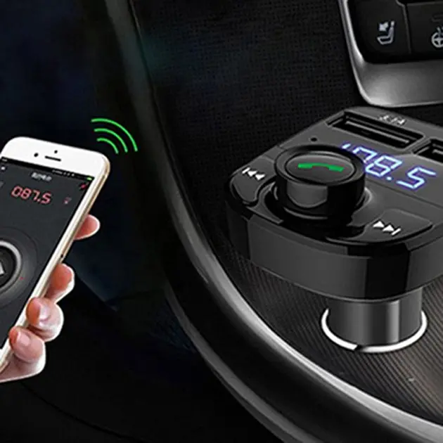 FM модулятор FM трансмітер з Bluetooth MP3 CAR X8 - фото 7