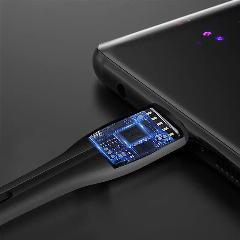 Кабель ColorWay USB - micro USB (M/M), PVC + Led, 2.4 А, 1 м, Black (CW-CBUM034-BK) - фото 6