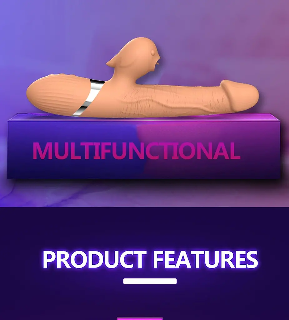 Вибратор Boss Series Basia Thrusting 24 см телесный - фото 2