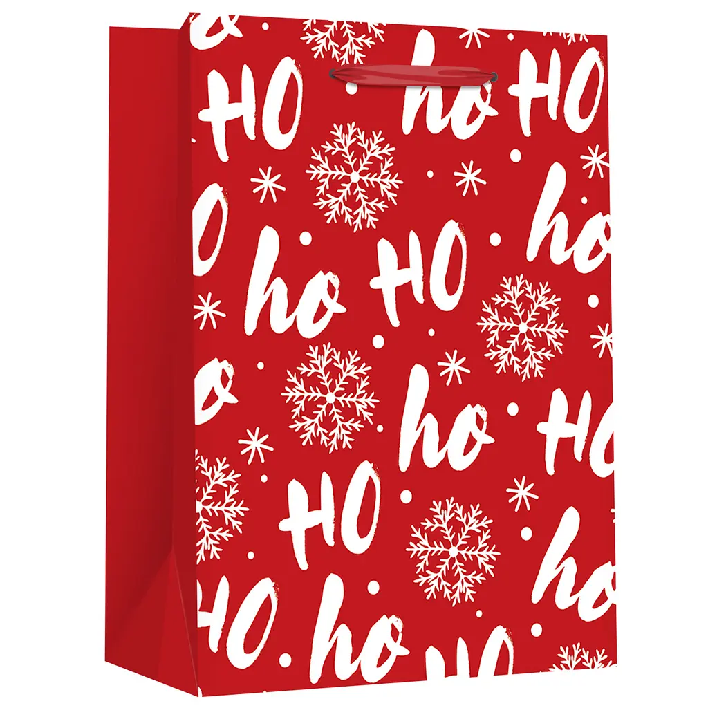 Набір пакетів паперових Malevaro Medium Xmas Ho ho дизайн 2, 17.8x9.8x22.9 см 2 шт. (762305ML-2) - фото 3