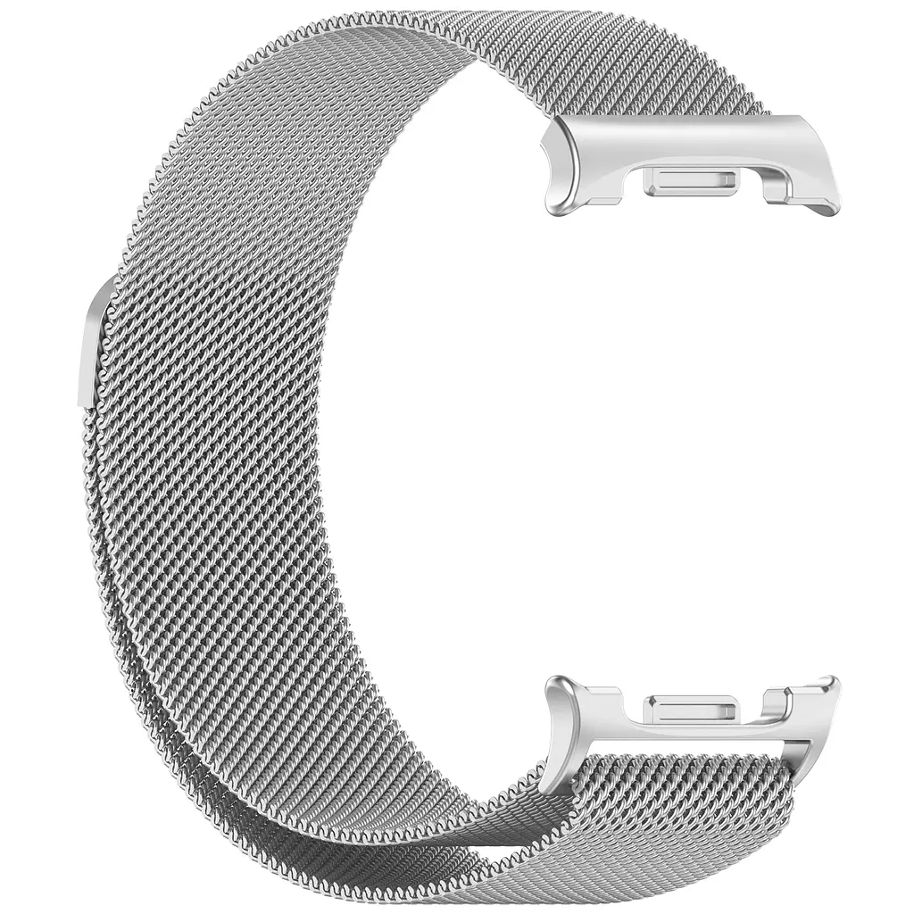 Ремінець металевий для смарт-годинника Google Pixel Watch 40,44,46 mm, Milanese Magnetic, сріблястий, міланська петля, браслет на магнітній застібці, сумісний з годинником Google Pixel Watch, для моделей з розміром корпусу 40,44,46 мм - фото 3