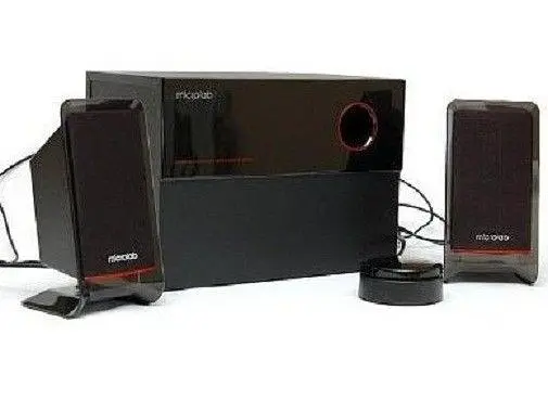 Колонки Microlab 2.1 M-200 чорний Сат. 2 x 10 Вт, Саб. 16 Вт, провідний пульт ДК - фото 2