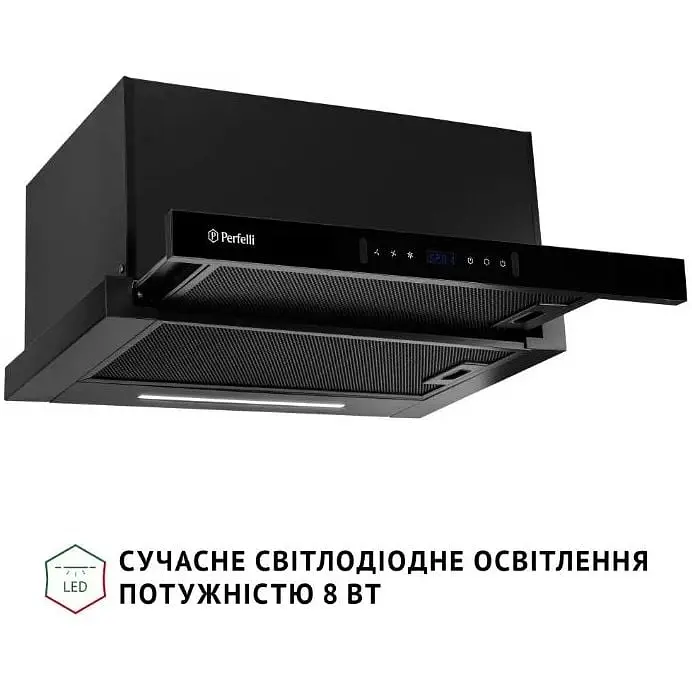 Вытяжка телескопическая Perfelli Iseo 6PWB Nero - фото 8