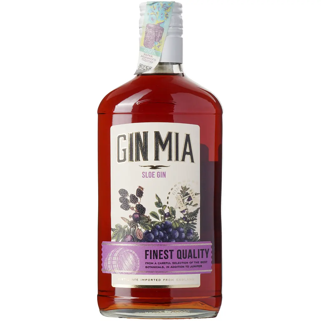 Лікер на основі джину Gin Mia Sloe зі смаком терну 26% 0.7 л - фото 2
