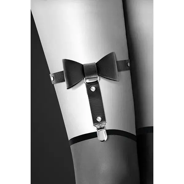 Гартер на ногу Bijoux Pour Toi - With Bow Black - фото 2