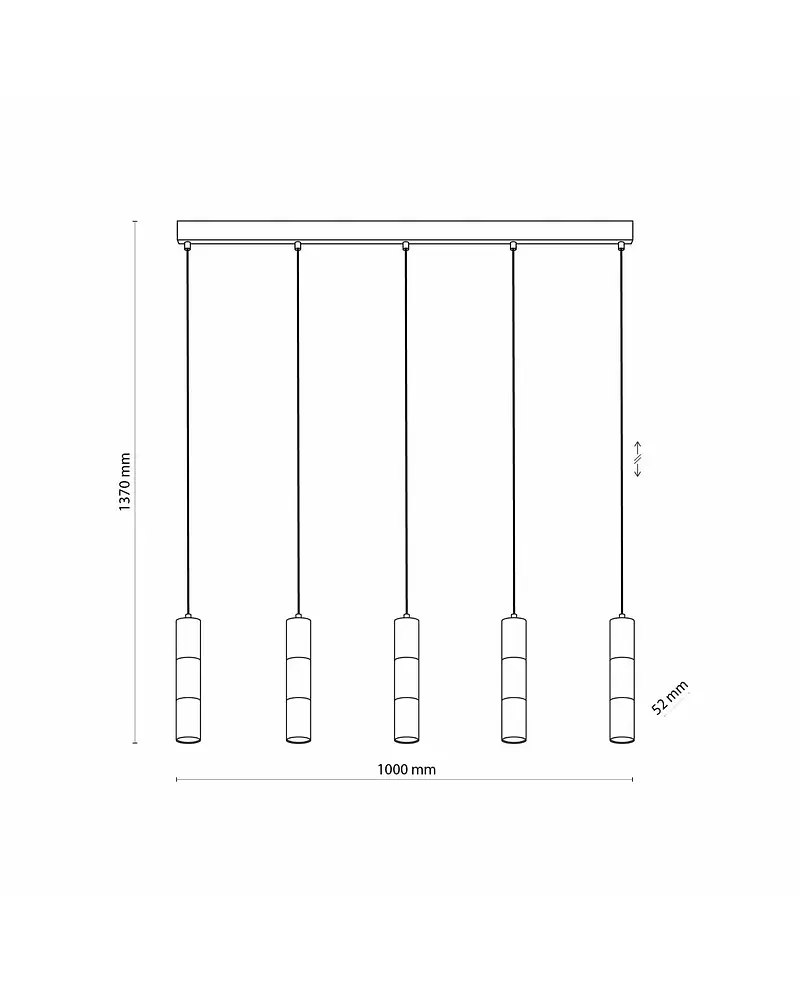 Підвісний світильник TK Lighting 4758 Vivien GU10 5x10W IP20 - фото 3