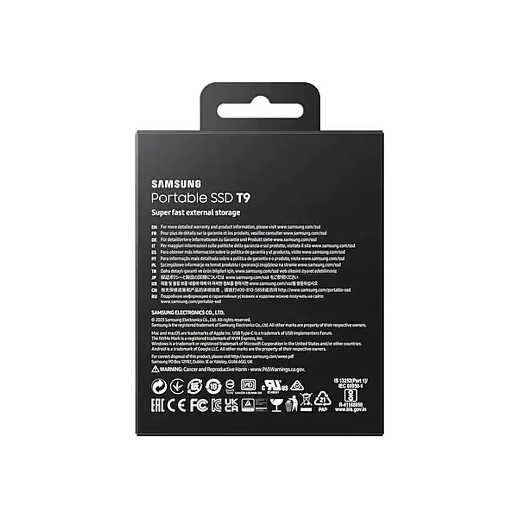 Накопичувач SSD USB 3.2 2TB T9 Samsung (MU-PG2T0B/EU) - фото 9