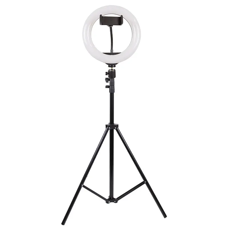 Кільцева світлодіодна LED лампа Arc Ring 8 + tripod 2.1m Black - фото 2