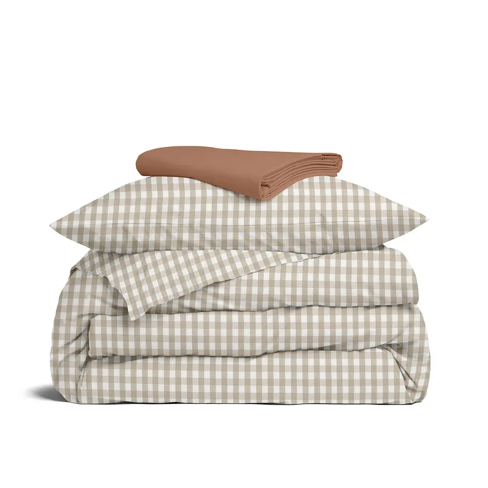 Дитяча постільна білизна в ліжечко BEIGE CHECK COSAS (4822052404102)