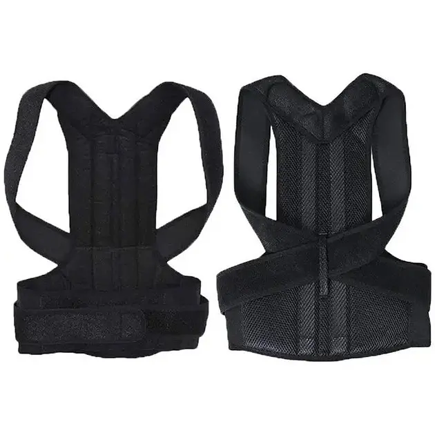  Ортопедичний коректор постави S: 70–85 см Idea Back Support Belt для спини та виправлення кривизни хребта, подвійна фіксація     - фото 3