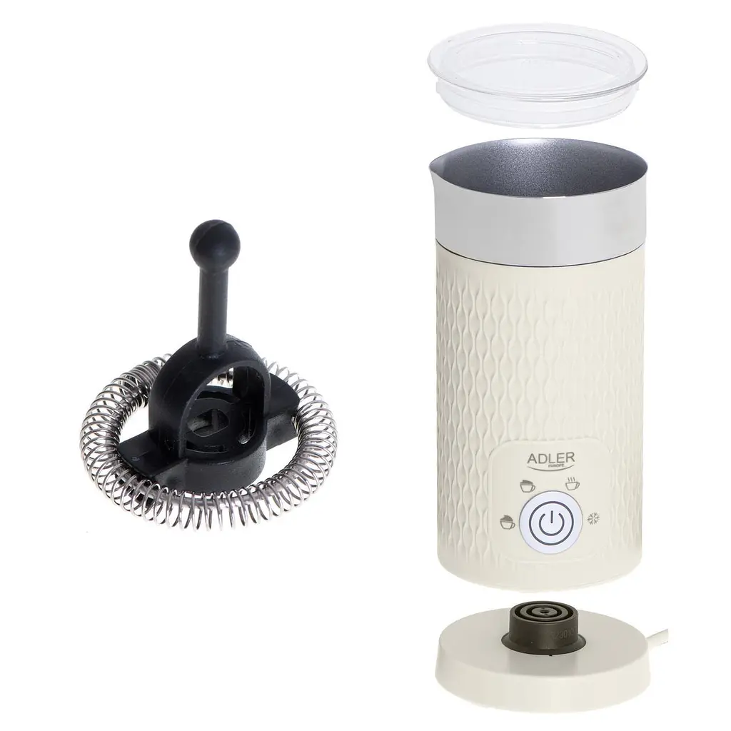 Вспениватель для молока Adler AD 4495 с антипригарным покрытием 500 Вт 300 мл бежевый - фото 3