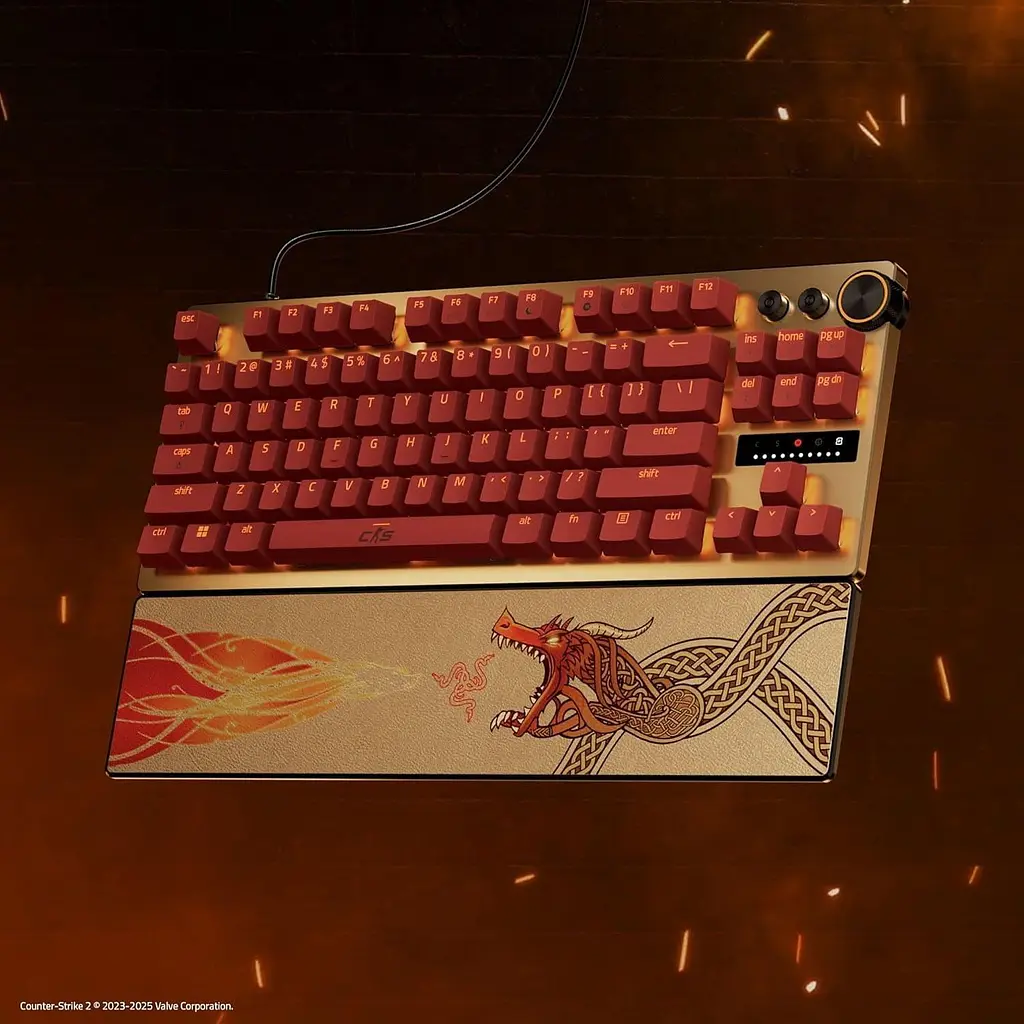 Клавиатура Razer Huntsman V3 Pro TKL RGB 84key Analog Optical Switches ENG Counter-Strike 2 Edition (RZ03-04982100-R3M1) - фото 6