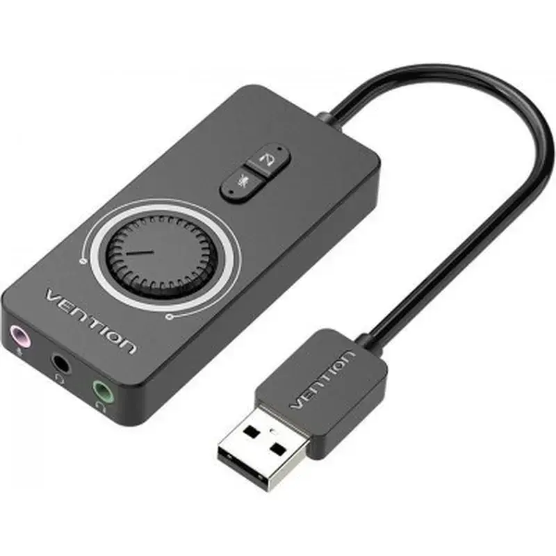 Звукова плата Vention Audio USB 3х3.5 мм jack 0.15 м Volume Control (CDRBB)