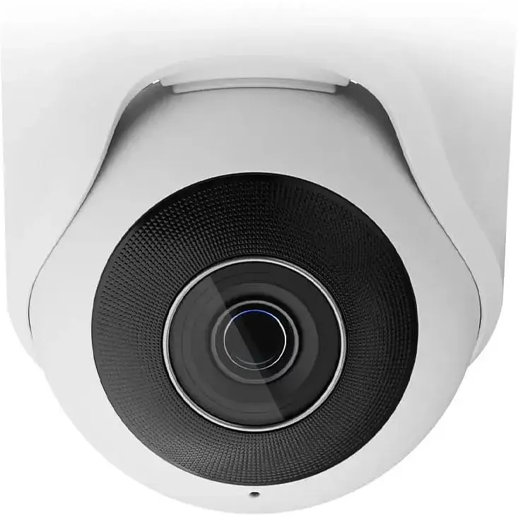 IP-камера Ajax дротова TurretCam, 5мп, 4мм, Poe, True WDR, IP 65, ІЧ 35м, аудіо, кут огляду 75°до 85°, купольна, біла - фото 2