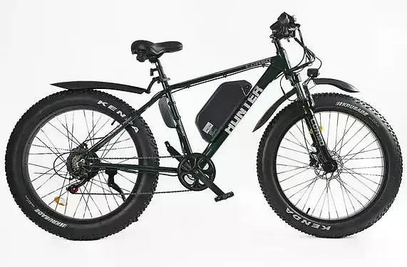 Електровелосипед Corso HUNTER 26 дюймів (500W, 48V, 15Ah) Чорний - фото 3