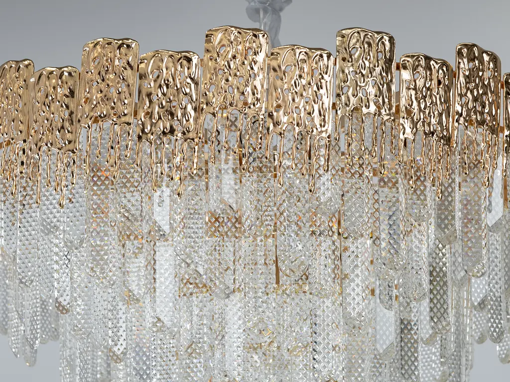 Эксклюзивная, элитная, современная хрустальная люстра на 18 ламп. - фото 4