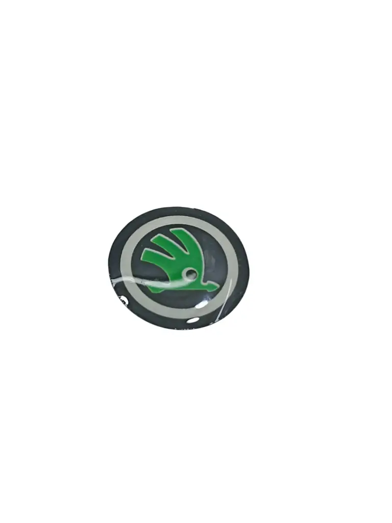 Наклейка з логотипом Skoda №4 для автоключів d=15 мм Пластикова об'ємна (Завод) - фото 3