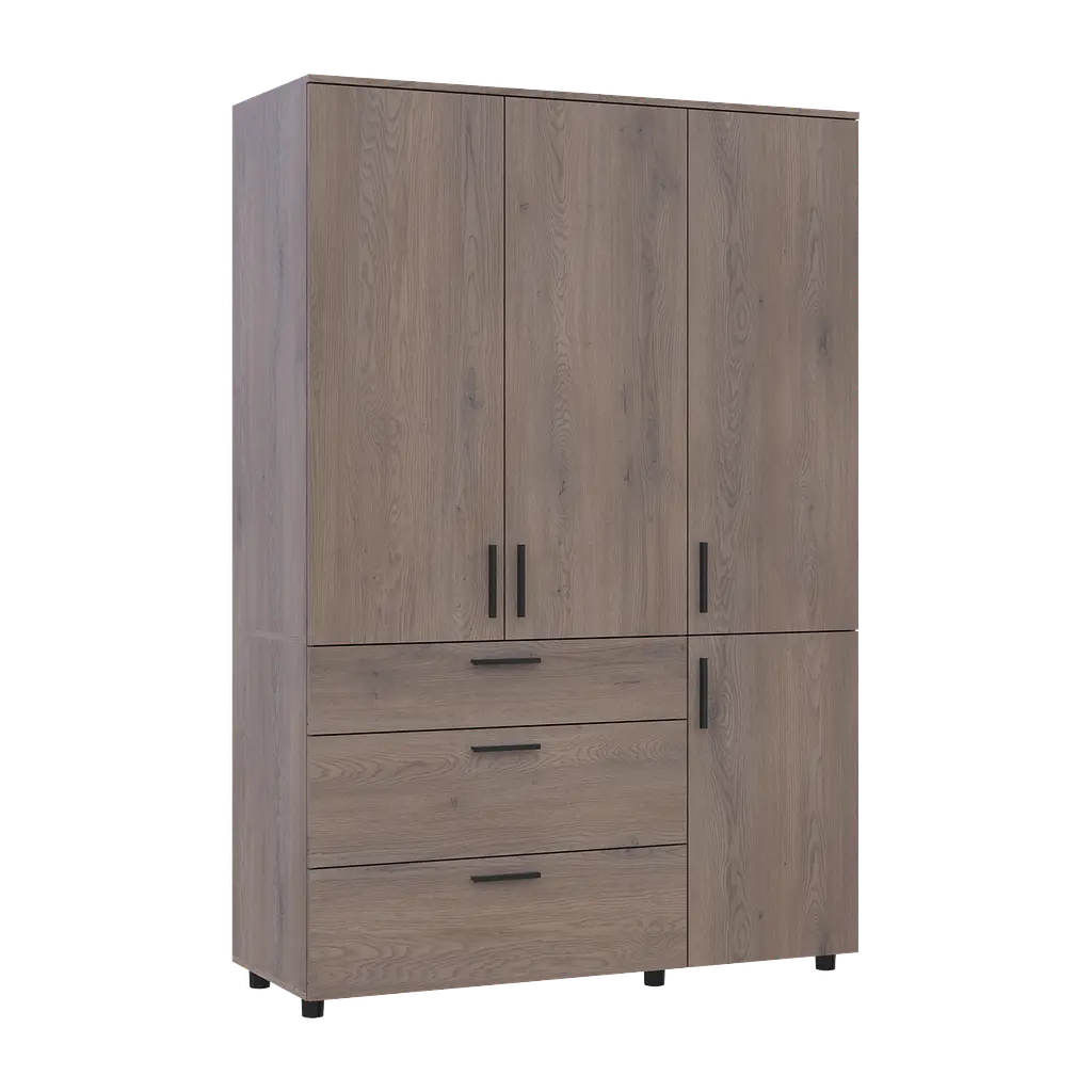 Шафа для одягу Doros Торн Кремона Канноло 3 ДСП/3Ш (полиці) 135х51.6х200 (44900478) - фото 10