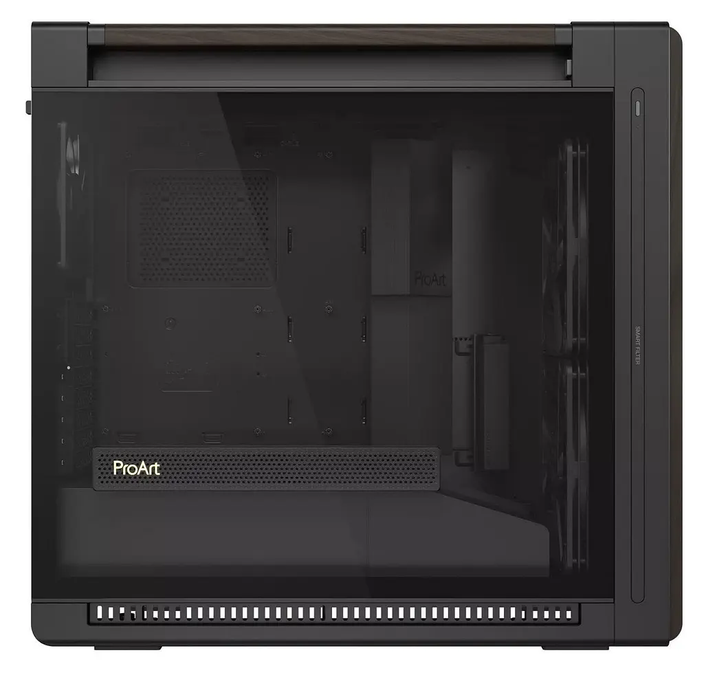 Корпус Asus ProArt PA602 Walnut Wood Edition - Tempered Glass без БЖ (90DC00J0-B09030) Modern Black - фото 8