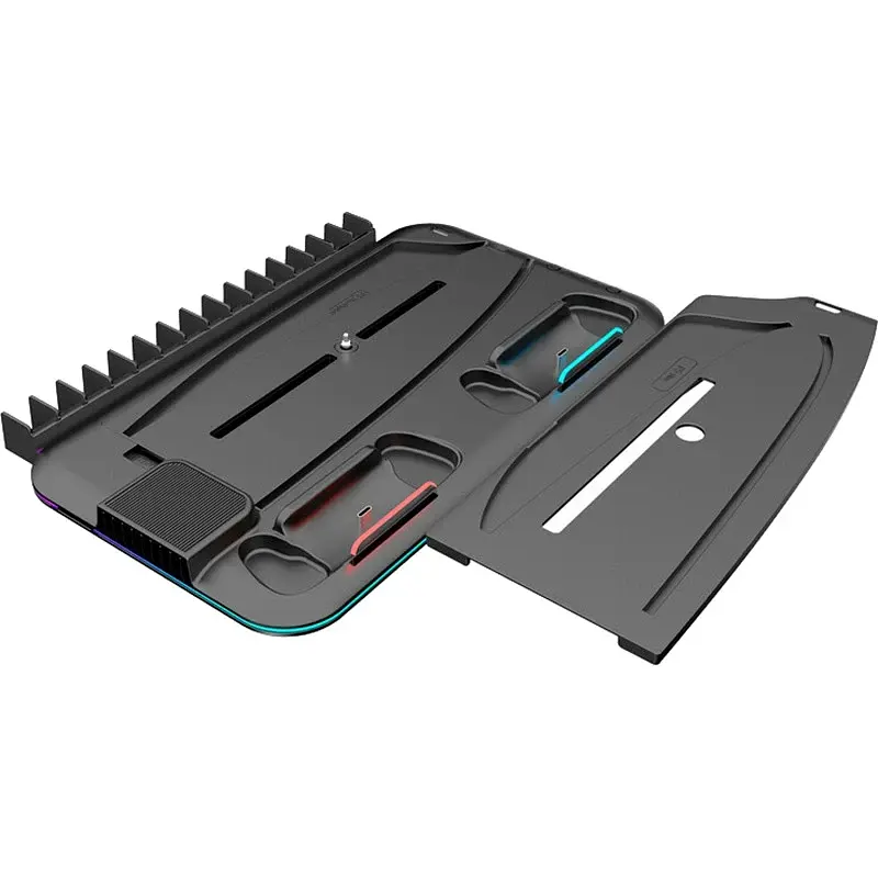 Багатофункціональна охолоджуюча підставка для PS5 Canyon CS-5 RGB Charge Black (CND-CSPS5B) UA - фото 2