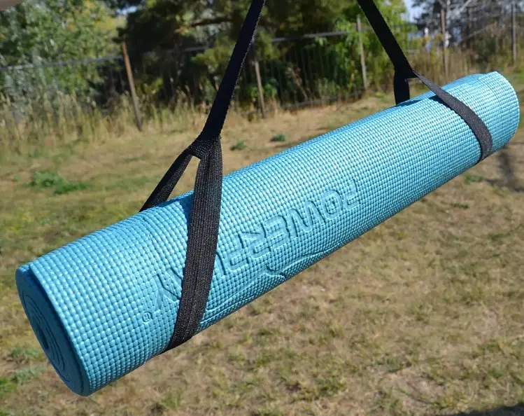Килимок для йоги та фітнесу PowerPlay 4010 PVC Yoga Mat Зелений (173x61x0.6) (PP_4010_Green_(173*0,6)) - фото 6