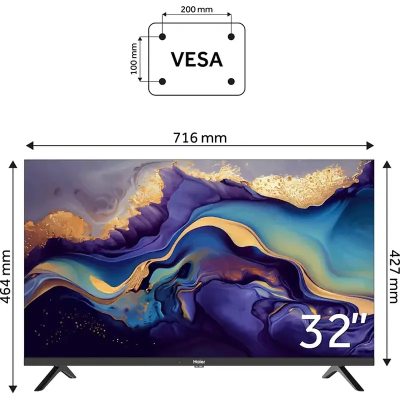 Телевизор LED HAIER H32K801G - фото 5