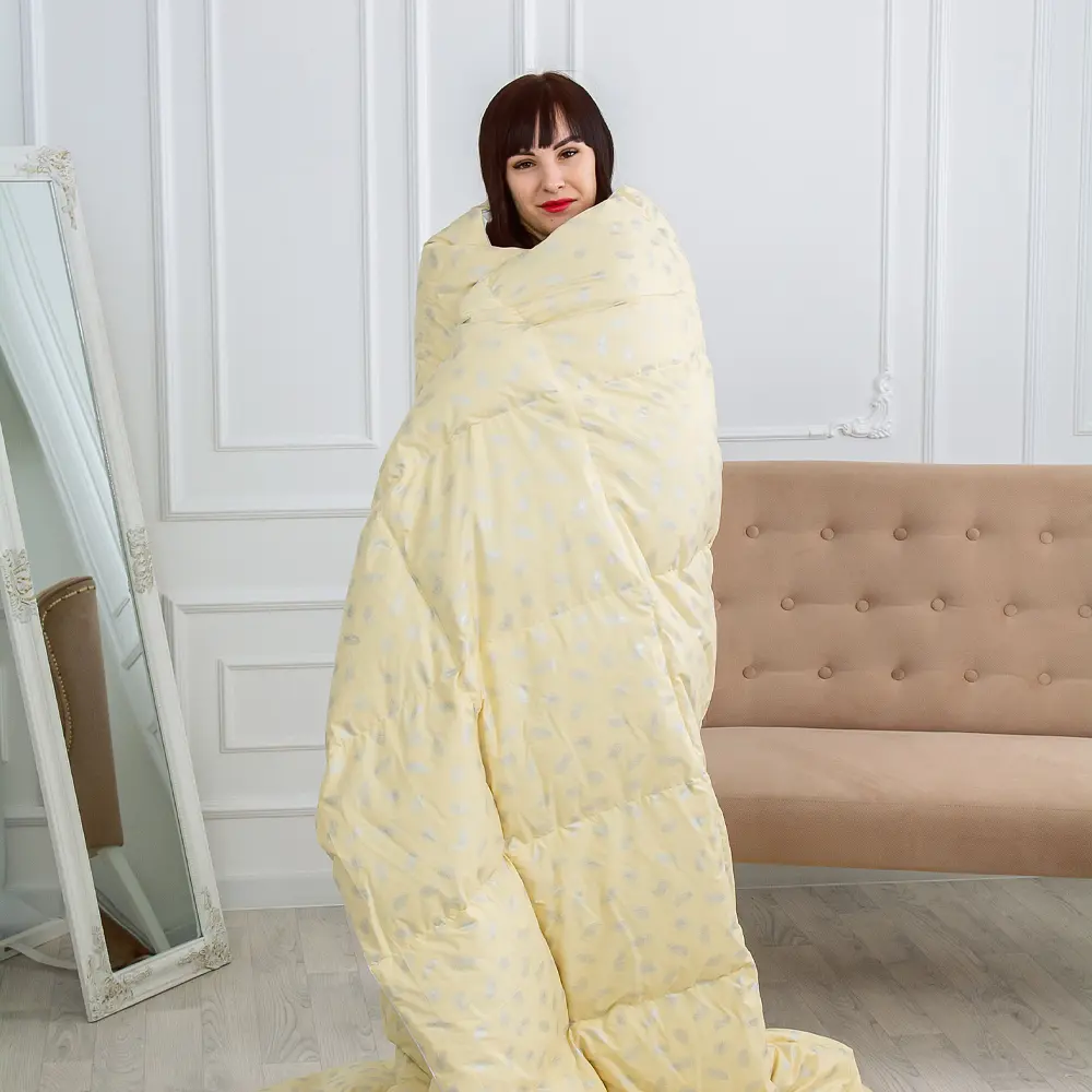 Одеяло пуховое MirSon Karmen №1855 Bio-Blue, 90% пух, евростандарт, 220x200, голубое (2200003014273) - фото 30