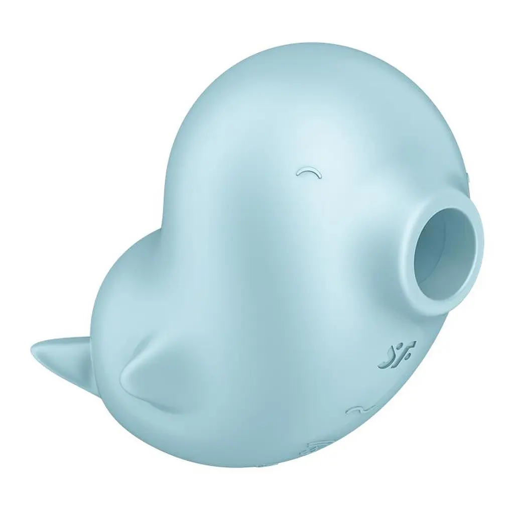 Вакуумный стимулятор клитора с вибрацией Satisfyer Sassy Seal голубой - фото 2