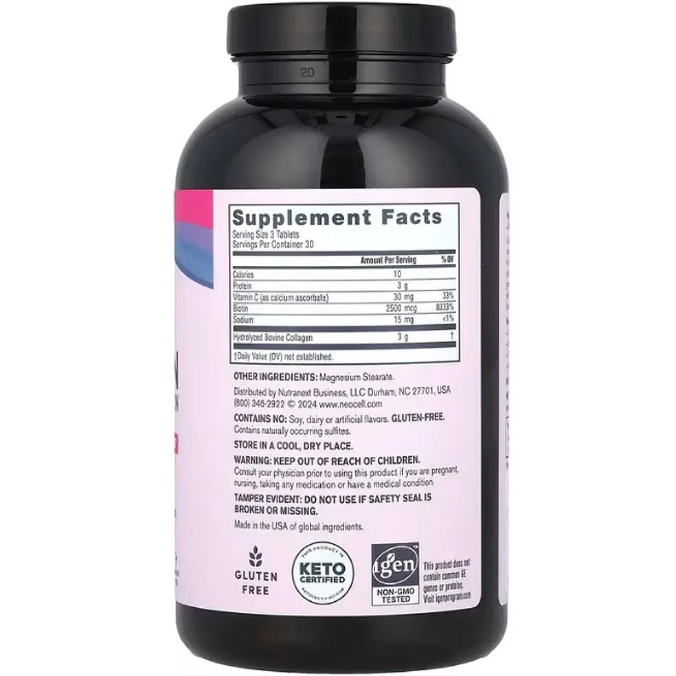 Колаген + вітамін С та біотин Neocell Super Collagen + Vitamin C & Biotin 90 таблеток - фото 2