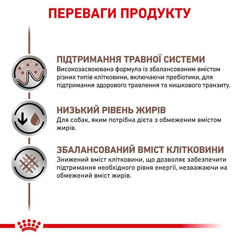 Консервированный диетический корм Royal Canin Gastrointestinal Low Fat для взрослых собак склонных к полноте и при нарушении пищеварения, 410 г (40290041) - фото 2