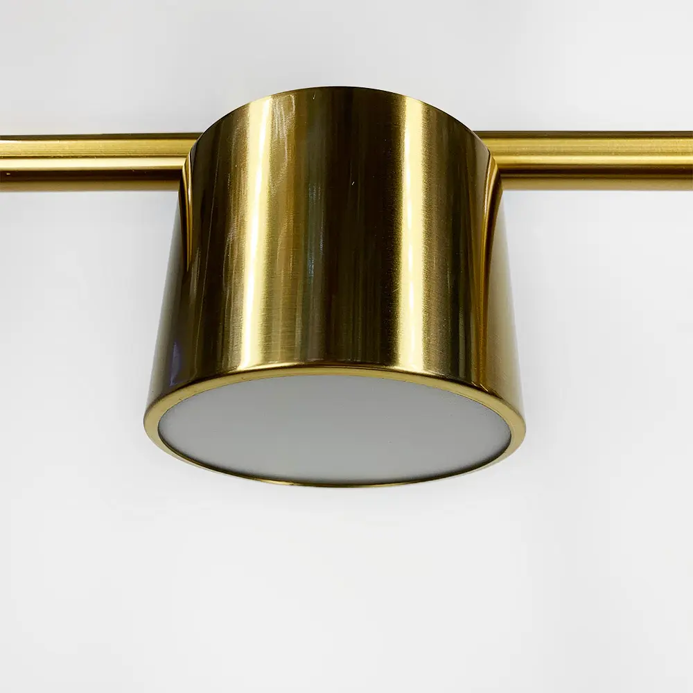 Удлиненная латунная люстра CLYDE с 4 спотами Line.F MJ 118/4 AB - фото 5