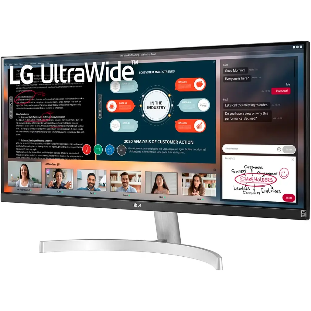 Монітор LG UltraWide 29WN600-W [104513] - фото 2