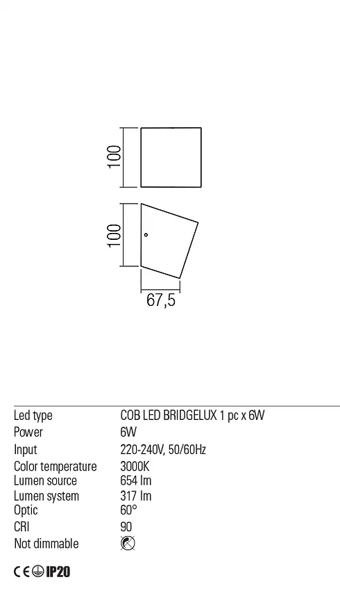 Бра Redo TOBIKO AP LED 6W 3000K WH (5.1.2) 01-1317 - фото 3