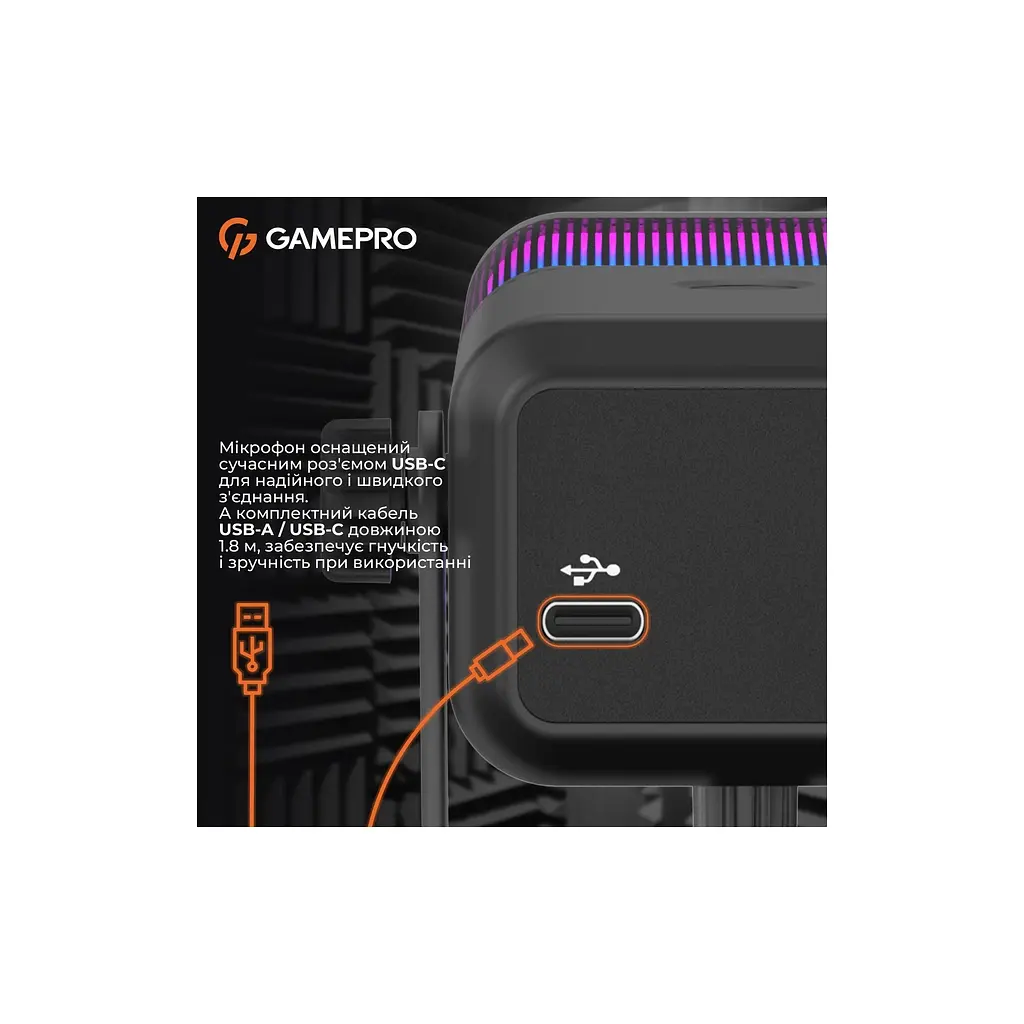 Мікрофон GamePro Genesis X-Arctic USB (UGM117B) - фото 11