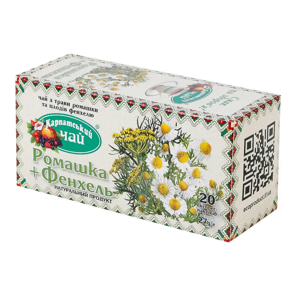 Чай Карпатський чай Ромашка и Фенхель 27 г (20 шт. х 1.35 г) (772207) - фото 4