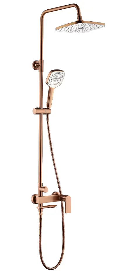 Душова система з виливом Rea Storm brushed copper REA-P3000 - фото 4