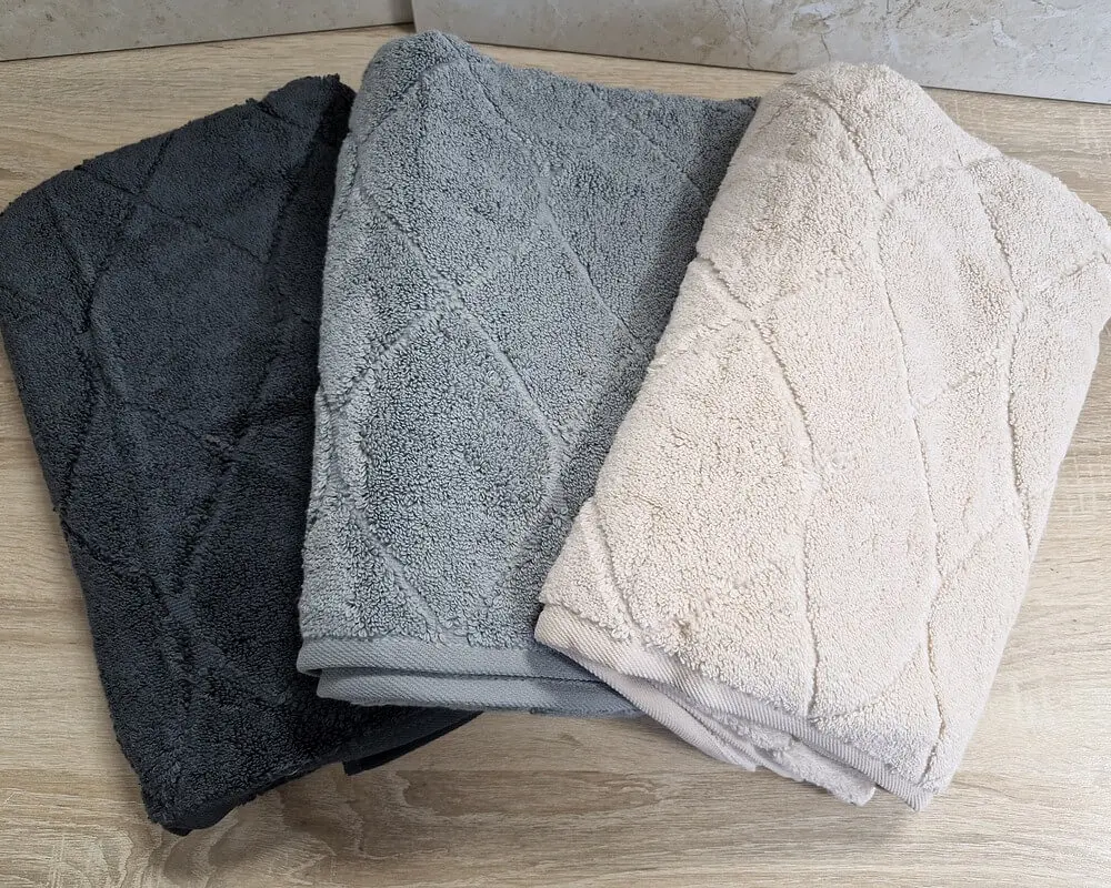 Набір турецьких махрових рушників Cestepe MicroCotton Premium 3 штуки 70x140 Voli 2 щільність 600 г/м2 - фото 5