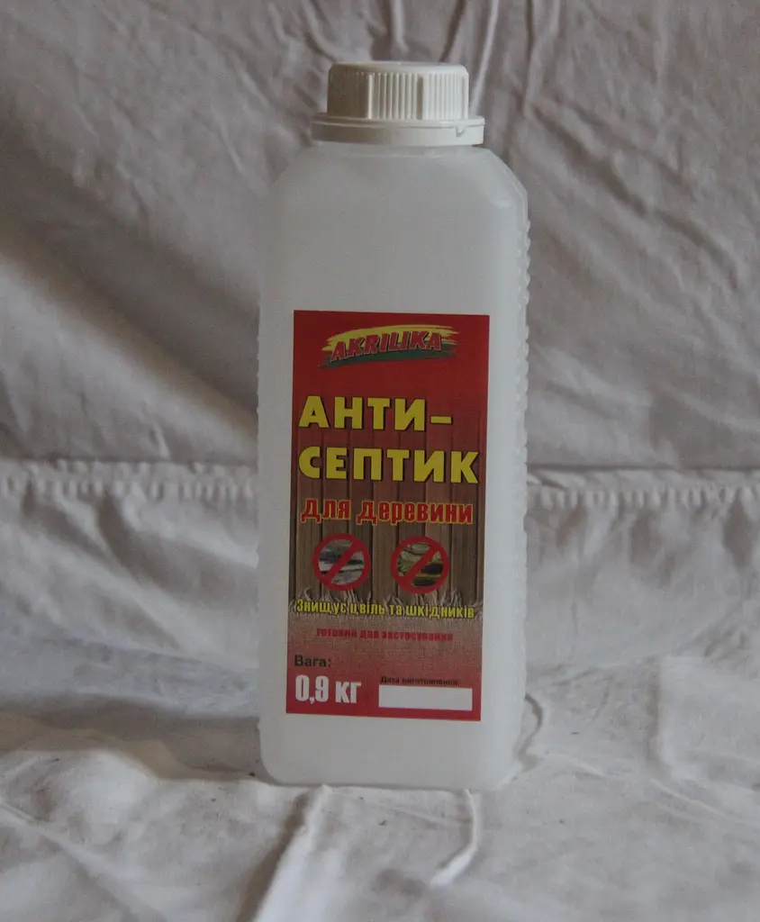 Антисептик Akrilika просочувальний для обробки деревини 0.9 л - фото 3