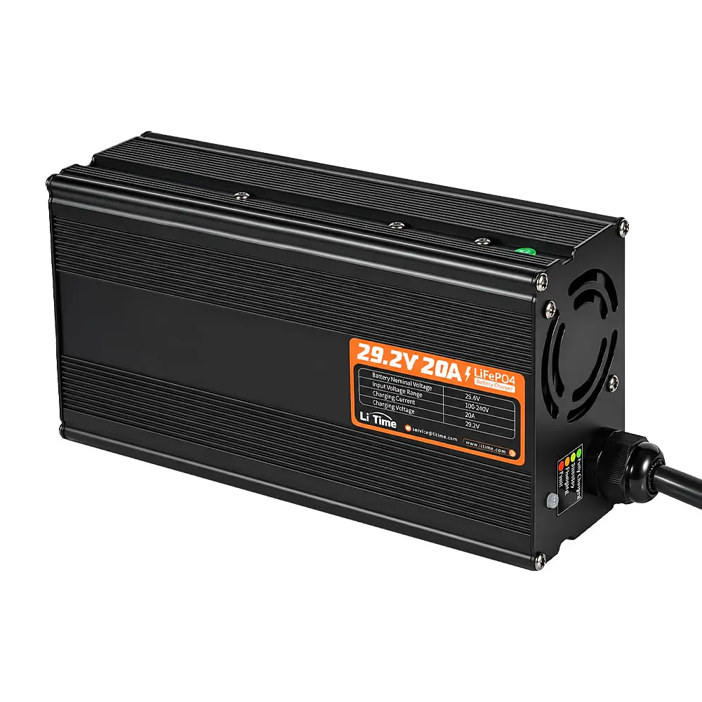 Зарядний пристрій для акумуляторних батарей LiFePO4 29.2V/20A LiTime L24V20A-BCHA-X (44-00539) - фото 7