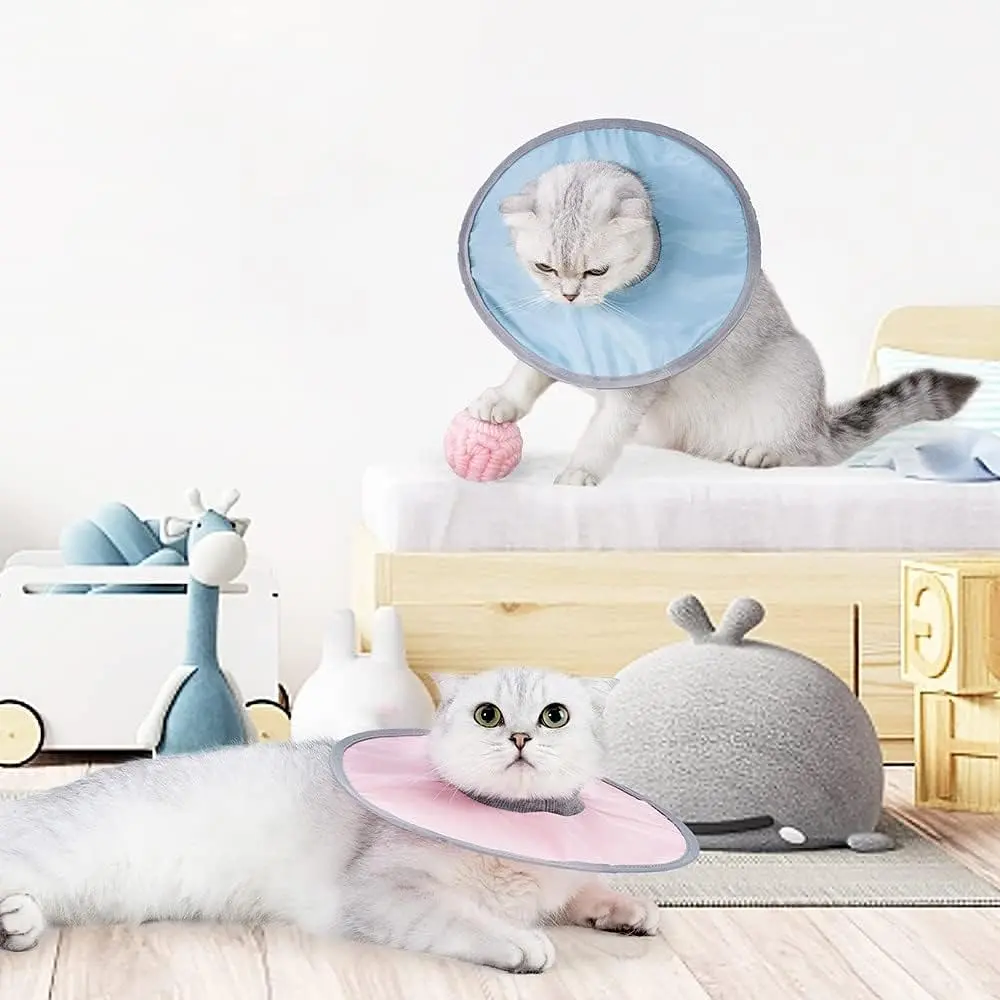 Захисний комір для котів Derby Breathable Cat Elizabeth Collar, Pink, L < 32 см - фото 8