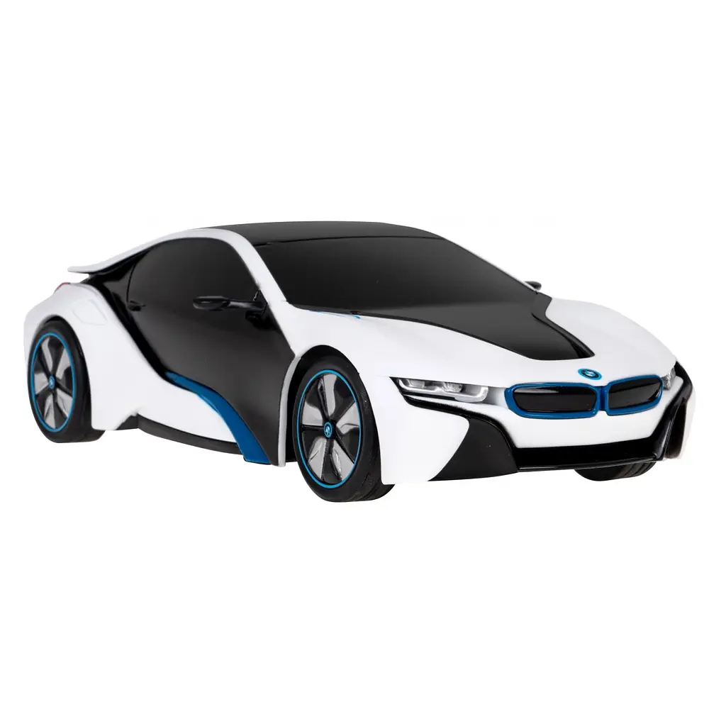Машинка RASTAR BMW i8 сменный цвет кузова + светодиодные фары + 2,4 ГГц пульт 1:24 белый 48400-1 - фото 2