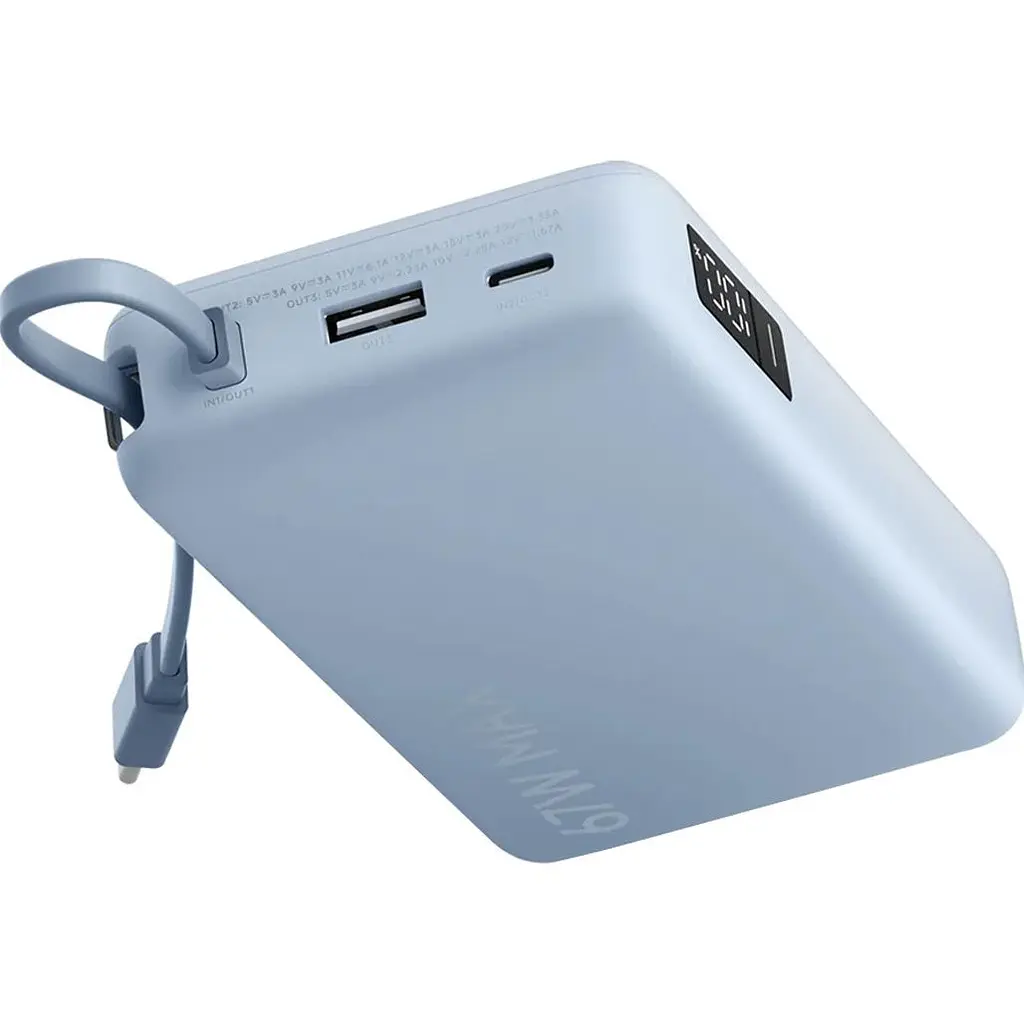 Зовнішній акумулятор Xiaomi PB2067 20000mAh 67W Ice Blue (BHR08O8GL) [172693] - фото 5