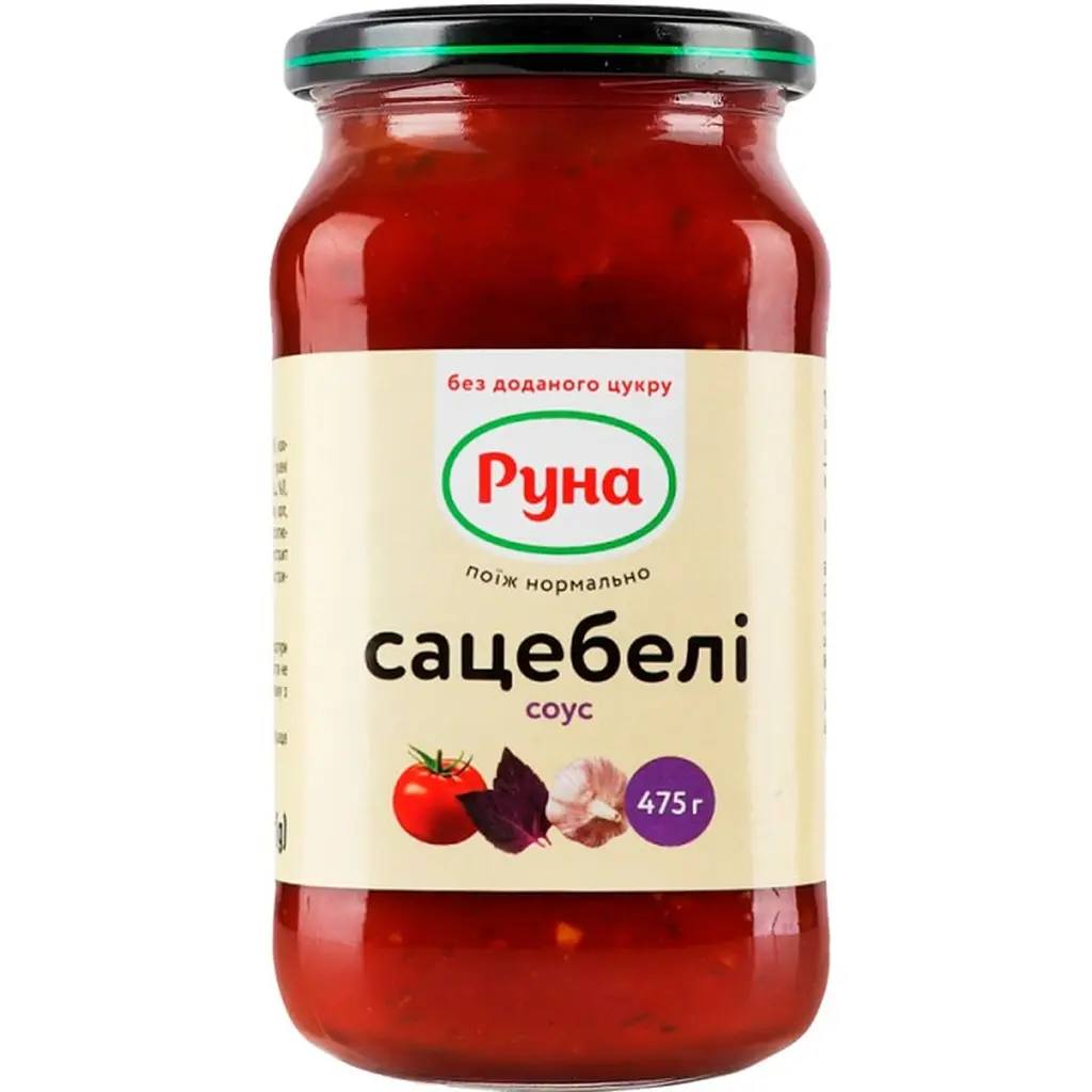 Набор: соус Руна Сацебели со стевией 475 г + соус Руна Кетча со стевией 475 г  - фото 2