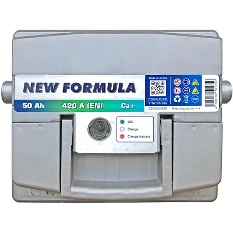 Акумулятор автомобільний NEW FORMULA 50Ah Ев (-/+) 420EN (5502204209) - фото 4